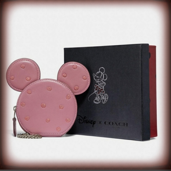 Coach Accessories - 2 x HP🎉💗New Coach Boxed Minnie Mouse Coin Case
